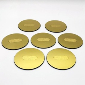 Gold Layer Optical Quartz Glass Plate of 6.91g/cm3 Density