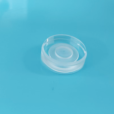 Circular Custom Glass Parts Fused Quartz Substrate With Six Bottom Surface Bosses