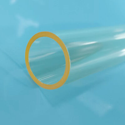SP23 20% Samarium Doped Quartz Glass Tube OD 17mm ID 14mm 84.8mm Length Wall Thickness 1.5mm