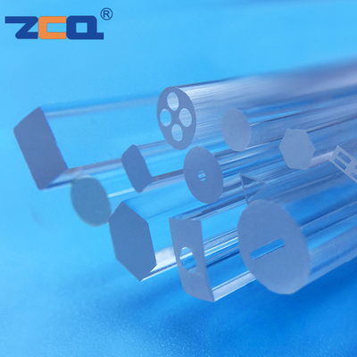 All Shapes Fused Quartz Rod JGS3 260-3500nm Infrared Quartz Tube