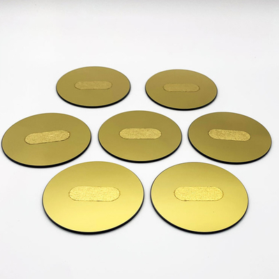 Gold Plated Silicon Dioxide Optical Glass Plate Round Square Quartz Glass Window