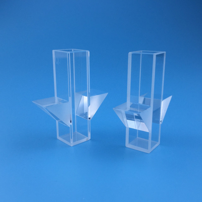 Clear Square Optical Quartz Glass Cuvette With Optical Critical Section