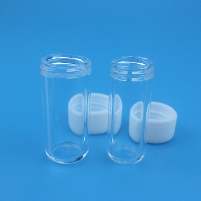 High Temperature Clear Fused Quartz Glass Container